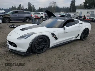 2017 Chevrolet Corvette Grand Sport 2LT with VIN 1G1YY2D78H5110851, listed as a Copart auction lot 42308695 with 27,101 mi miles and Salvage Title. Bid and sale history available at carsss.com. Image 1.