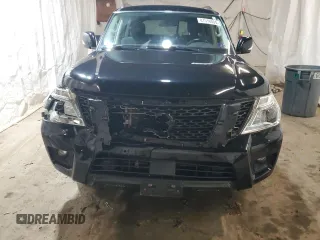 2018 Nissan Armada SV with VIN JN8AY2NC8J9553377, listed as a Copart auction lot 81516004 with 106,757 mi miles and Salvage Title. Bid and sale history available at carsss.com. Image 5.