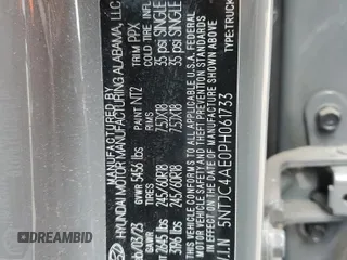 2023 Hyundai Santa Cruz SEL z VIN 5NTJC4AE0PH061733, wystawiony jako Copart lot #45407965 z przebiegiem 28 786 mil mil oraz Szkoda całkowita • Salvage title. Historia ofert i sprzedaży dostępna na DreamBid. Obrazek 12.
