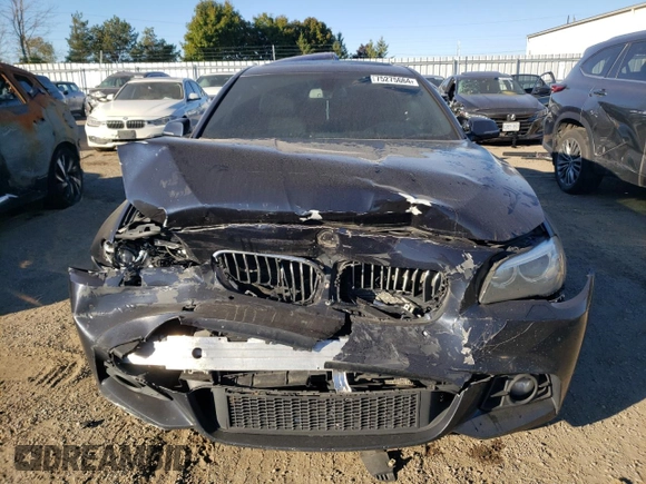 2015 BMW 5 Series 535d xDrive with VIN WBAFV3C56FD686970, listed as a Copart auction lot 75275664 with 228,496 mi miles and Salvage title. Bid and sale history available at DreamBid. Image 5.