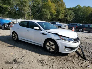 2013 Kia Optima Hybrid LX with VIN KNAGM4AD4D5055441, listed as a Copart auction lot 75596124 with 129,091 mi miles and Salvage Title. Bid and sale history available at carsss.com. Image 4.