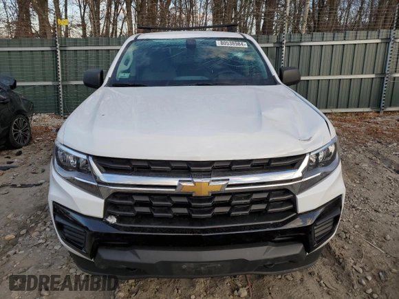 2021 Chevrolet Colorado 4WD Work Truck with VIN 1GCGTBEN3M1130067, listed as a Copart auction lot 80538984 with 54,124 mi miles and Salvage title. Bid and sale history available at DreamBid. Image 5.