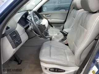 2006 BMW X3 3.0i with VIN WBXPA93456WG79189, listed as a Copart auction lot 50843935 with 176,708 mi miles and Salvage Title. Bid and sale history available at carsss.com. Image 7.
