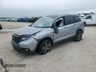 2020 Honda Passport EX-L z VIN 5FNYF8H54LB001285, wystawiony jako Copart lot #45495545 z przebiegiem 26 711 mil mil oraz Szkoda całkowita • Salvage title. Historia ofert i sprzedaży dostępna na DreamBid. Obrazek 1.