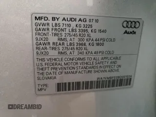 2011 Audi Q7 3.0L TDI Prestige with VIN WA1VMBFE0BD001034, listed as a Copart auction lot 85440534 with 157,987 mi miles and Clean Title. Bid and sale history available at carsss.com. Image 13.