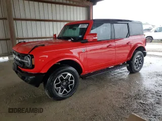 2022 Ford Bronco with VIN 1FMEE5BP7NLB47206, listed as a Copart auction lot 45020775 with 0 mi miles and Salvage Title. Bid and sale history available at carsss.com. Image 1.
