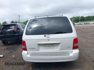2004 Kia Sedona LX with VIN KNDUP131446493787, listed as a IAAI auction lot 40004348 with 168,374 mi miles. Bid and sale history available at carsss.com. Image 16.