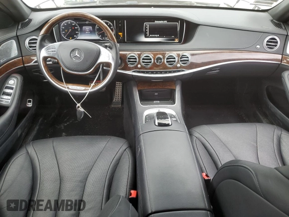 2015 Mercedes-Benz S 550 with VIN WDDUG8CB8FA069701, listed as a Copart auction lot 47743845 with 34,712 mi miles and Salvage Title. Bid and sale history available at DreamBid. Image 8.