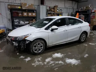 2019 Chevrolet Cruze LS with VIN 1G1BC5SM0K7102642, listed as a Copart auction lot 45106395 with 143,676 mi miles and Salvage Title. Bid and sale history available at carsss.com. Image 1.