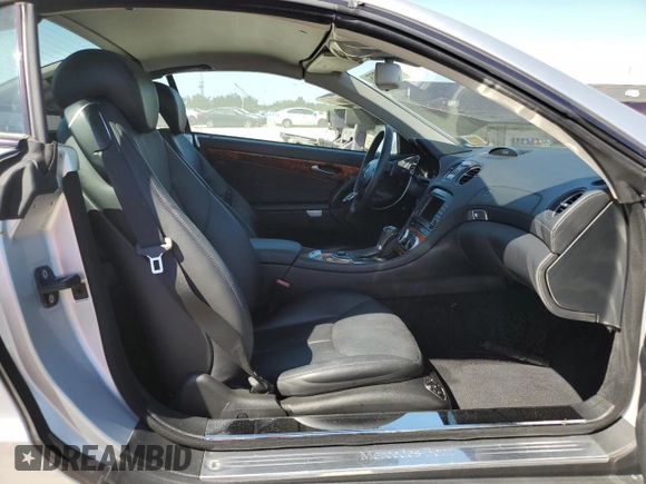 2007 Mercedes-Benz SL 550 with VIN WDBSK71F57F134782, listed as a Copart auction lot 47041625 with 54,995 mi miles and Salvage title. Bid and sale history available at DreamBid. Image 10.