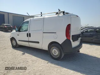 2017 Ram ProMaster City Cargo Van Tradesman with VIN ZFBERFAB3H6E11566, listed as a Copart auction lot 72975894 with 124,673 mi miles and Salvage Title. Bid and sale history available at carsss.com. Image 2.