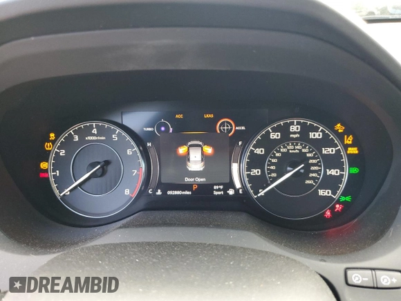 2021 Acura RDX with VIN 5J8TC2H32ML028225, listed as a Copart auction lot 61463255 with 52,880 mi miles and Salvage title. Bid and sale history available at DreamBid. Image 9.
