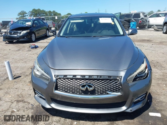 2015 Infiniti Q50 with VIN JN1BV7AP0FM357018, listed as a IAAI auction lot 42326677 with 179,436 mi miles and . Bid and sale history available at DreamBid. Image 12.