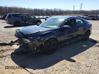2019 Honda Civic Sedan LX with VIN 2HGFC2F65KH525466, listed as a Copart auction lot 49464965 with 76,506 mi miles and Salvage Title. Bid and sale history available at carsss.com. Image 1.