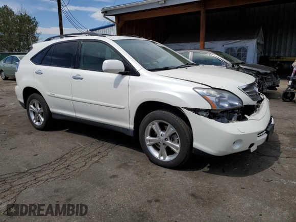 2008 Lexus RX 400h with VIN JTJHW31U282857051, listed as a Copart auction lot 52996275 with 178,118 mi miles and Salvage Title. Bid and sale history available at DreamBid. Image 4.