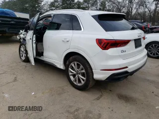 2021 Audi Q3 S line Premium with VIN WA1DECF37M1151658, listed as a Copart auction lot 39878683 with 12,263 mi miles. Bid and sale history available at carsss.com. Image 2.
