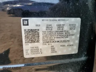 2019 Chevrolet Traverse RS with VIN 1GNERJKX4KJ131173, listed as a Copart auction lot 72408704 with 115,477 mi miles and Salvage Title. Bid and sale history available at carsss.com. Image 13.