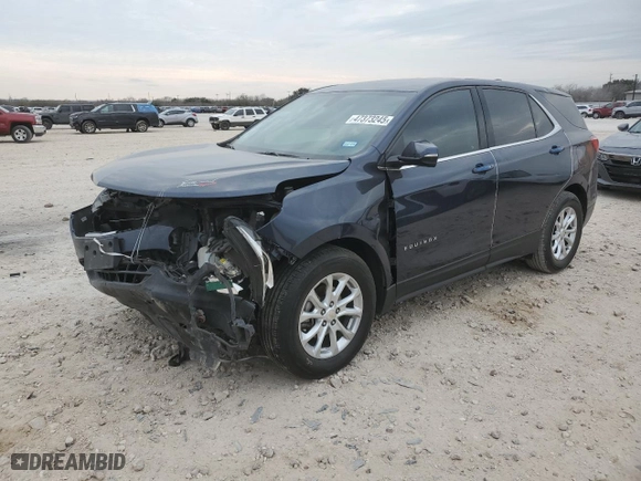 2019 Chevrolet Equinox LT with VIN 3GNAXKEV2KS529954, listed as a Copart auction lot 47373245 with 128,504 mi miles and Salvage Title. Bid and sale history available at carsss.com. Image 1.