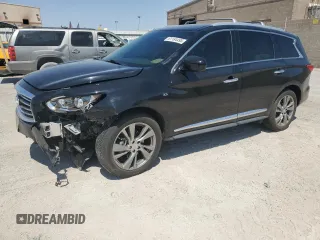 2014 Infiniti QX60 with VIN 5N1AL0MM8EC542358, listed as a Copart auction lot 61184495 with 31,859 mi miles and Salvage title. Bid and sale history available at DreamBid. Image 1.
