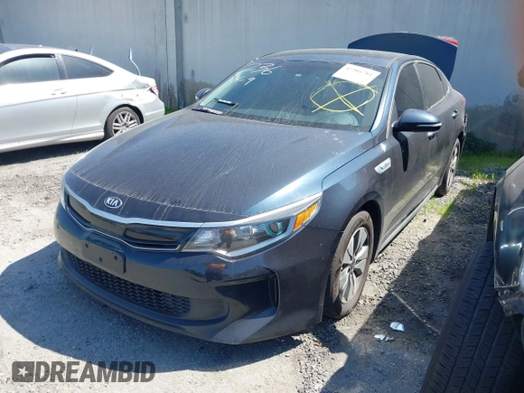 2018 Kia Optima Hybrid Premium with VIN KNAGT4LE9J5023217, listed as a IAAI auction lot 41901781 with 113,196 mi miles. Bid and sale history available at carsss.com. Image 2.