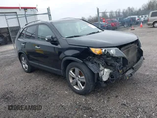 2012 Kia Sorento EX with VIN 5XYKU4A22CG251847, listed as a IAAI auction lot 42014433 with 166,186 mi miles. Bid and sale history available at carsss.com. Image 1.