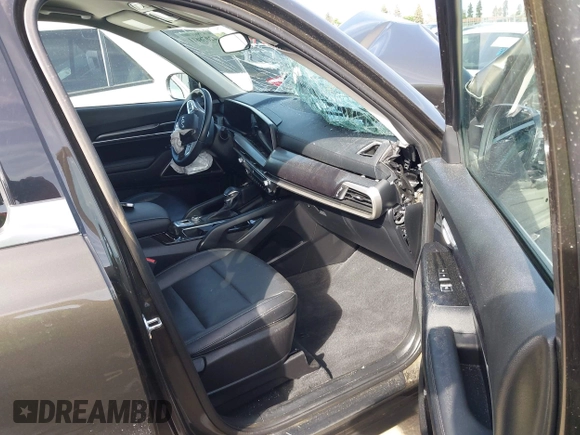 2023 Kia Telluride S with VIN 5XYP6DGC0PG334800, listed as a IAAI auction lot 42078611 with 27,486 mi miles and . Bid and sale history available at DreamBid. Image 5.