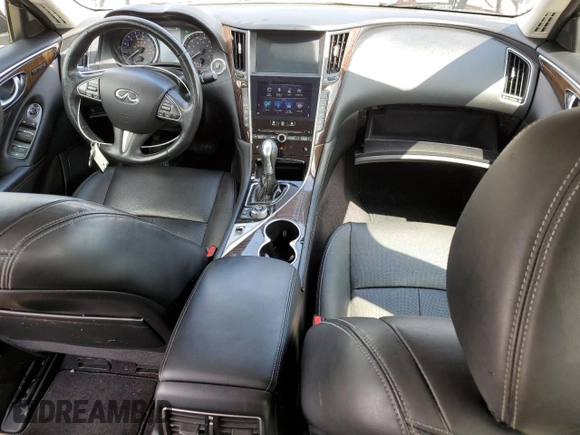 2014 Infiniti Q50 Sport with VIN JN1BV7AR1EM681398, listed as a Copart auction lot 80854494 with 128,127 mi miles and Salvage title. Bid and sale history available at DreamBid. Image 8.