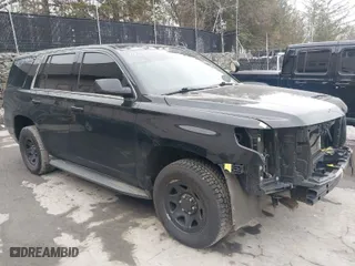 2016 Chevrolet Tahoe Commercial with VIN 1GNSKDEC4GR387517, listed as a IAAI auction lot 41650926 with 120,115 mi miles. Bid and sale history available at carsss.com. Image 1.