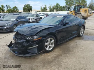 2018 Ford Mustang EcoBoost with VIN 1FA6P8TH7J5108423, listed as a Copart auction lot 77252313 with 95,252 mi miles and Salvage Title. Bid and sale history available at carsss.com. Image 1.