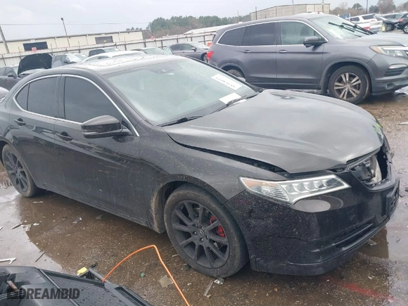 2015 Acura TLX V6 Tech with VIN 19UUB2F56FA008991, listed as a IAAI auction lot 41464023 with 119,818 mi miles. Bid and sale history available at carsss.com. Image 1.
