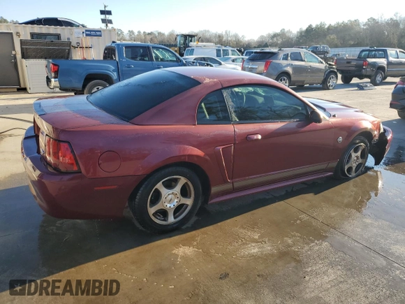 2004 Ford Mustang Standard with VIN 1FAFP40424F127406, listed as a Copart auction lot 87647265 with 203,350 mi miles and Salvage Title. Bid and sale history available at carsss.com. Image 3.
