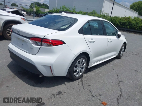 2024 Toyota Corolla LE with VIN 5YFB4MDE8RP215557, listed as a IAAI auction lot 42651885 with 11,907 mi miles and . Bid and sale history available at DreamBid. Image 4.