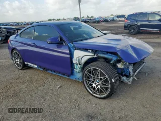 2017 BMW M4 with VIN WBS3R9C54HK709246, listed as a Copart auction lot 60701345 with 77,729 mi miles and Salvage title. Bid and sale history available at DreamBid. Image 4.
