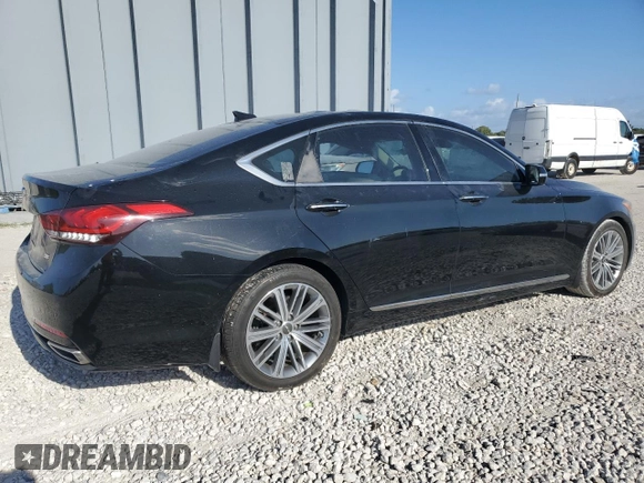 2018 Genesis G80 3.8L z VIN KMHGN4JE1JU226622, wystawiony jako Copart lot #54311945 z przebiegiem 52 742 mil mil oraz Szkody całkowita. Historia ofert i sprzedaży dostępna na DreamBid. Obrazek 3.