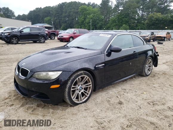 2011 BMW M3 with VIN WBSDX9C54BE584619, listed as a Copart auction lot 57599294 with 130,976 mi miles and Salvage Title. Bid and sale history available at carsss.com. Image 1.