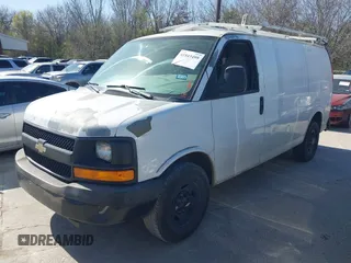 2012 Chevrolet Express Cargo Van with VIN 1GCWGFCA7C1106165, listed as a IAAI auction lot 41843495 with 315,215 mi miles. Bid and sale history available at carsss.com. Image 20.