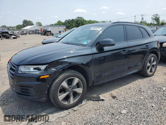 2020 Audi Q5 Premium with VIN WA1ANAFY8L2113769, listed as a Copart auction lot 59963025 with 125,844 mi miles and Salvage title. Bid and sale history available at DreamBid. Image 1.