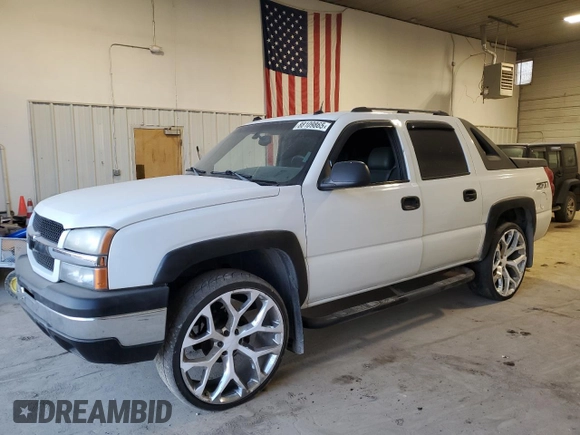 2004 Chevrolet Avalanche z VIN 3GNEK12T94G227273, wystawiony jako Copart lot #88109865 z przebiegiem Nie podano mil oraz Szkoda całkowita • Salvage title. Historia ofert i sprzedaży dostępna na DreamBid. Obrazek 1.