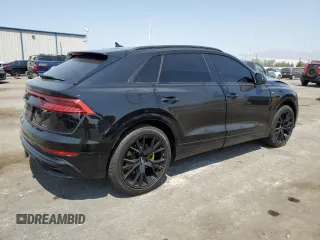 2019 Audi Q8 Premium Plus with VIN WA1EVAF13KD011514, listed as a Copart auction lot 64988564 with 81,316 mi miles and Salvage Title. Bid and sale history available at carsss.com. Image 3.