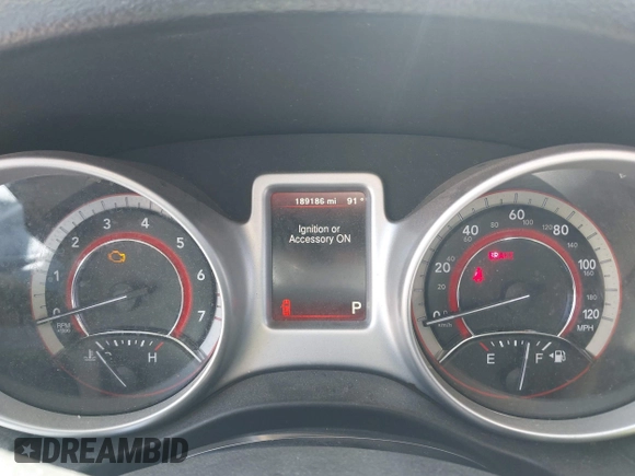 2017 Dodge Journey SXT z VIN 3C4PDCBG0HT530742, wystawiony jako IAAI lot #41997800 z przebiegiem 189 186 mil mil oraz . Historia ofert i sprzedaży dostępna na DreamBid. Obrazek 7.