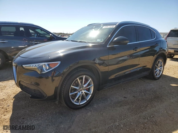 2018 Alfa Romeo Stelvio Ti with VIN ZASFAKBN5J7B64193, listed as a Copart auction lot 43577235 with 98,331 mi miles and Clean Title. Bid and sale history available at carsss.com. Image 1.