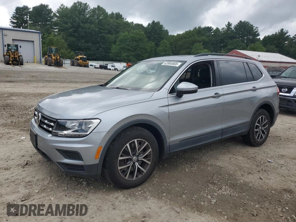 2019 Volkswagen Tiguan SE z VIN 3VV2B7AXXKM152375, wystawiony jako Copart lot #63985805 z przebiegiem 56 386 mil mil oraz Szkoda całkowita • Salvage title. Historia ofert i sprzedaży dostępna na DreamBid. Obrazek 1.