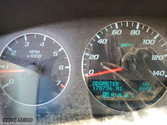 2013 Chevrolet Impala LTZ with VIN 2G1WC5E35D1223901, listed as a Copart auction lot 53278235 with 170,736 mi miles and Clean Title. Bid and sale history available at carsss.com. Image 9.