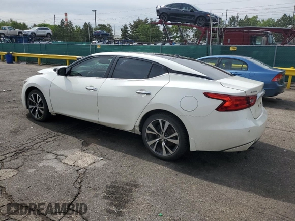 2017 Nissan Maxima Platinum with VIN 1N4AA6AP6HC367629, listed as a Copart auction lot 58747285 with 136,672 mi miles and Salvage title. Bid and sale history available at DreamBid. Image 2.