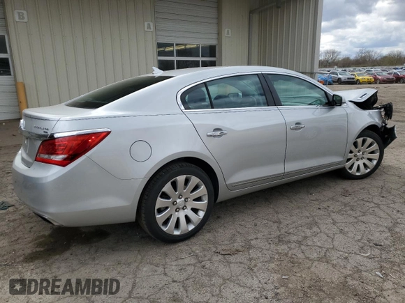 2014 Buick LaCrosse Leather with VIN 1G4GC5G39EF165516, listed as a Copart auction lot 53138105 with 56,715 mi miles and Clean title. Bid and sale history available at DreamBid. Image 3.