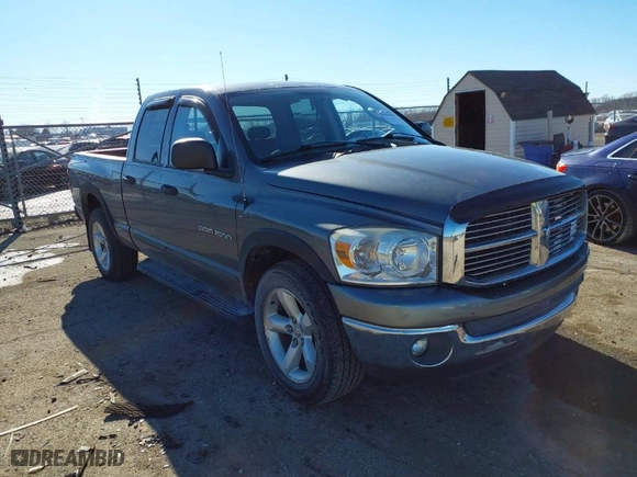 2007 Dodge Ram 1500 SLT with VIN 1D7HA18PX7S163489, listed as a IAAI auction lot 41427853 with NaN miles. Bid and sale history available at carsss.com. Image 1.