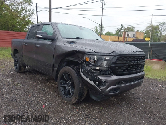 2022 Ram 1500 Big Horn with VIN 1C6SRFFT3NN148096, listed as a IAAI auction lot 42298648 with 48,012 mi miles and . Bid and sale history available at DreamBid. Image 1.