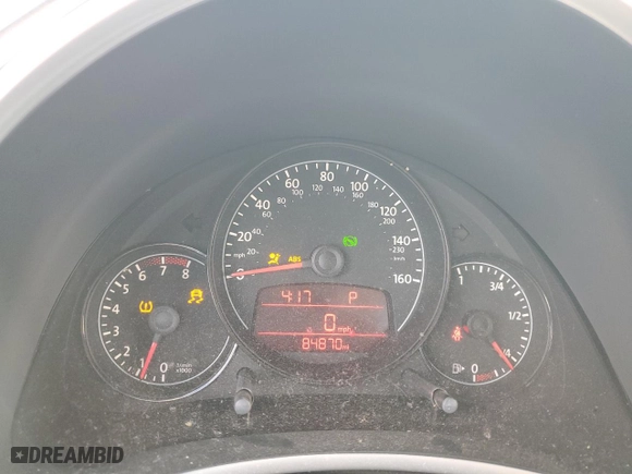 2012 Volkswagen Beetle 2.5L with VIN 3VWJX7AT9CM648002, listed as a Copart auction lot 73836554 with 84,870 mi miles and Non Repairable. Bid and sale history available at carsss.com. Image 9.