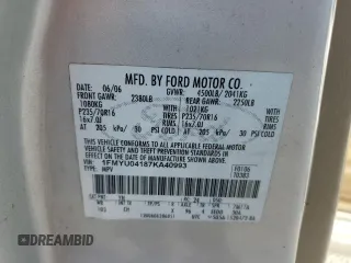 2007 Ford Escape Limited with VIN 1FMYU04187KA40993, listed as a Copart auction lot 88273655 with 209,209 mi miles and Salvage title. Bid and sale history available at DreamBid. Image 13.