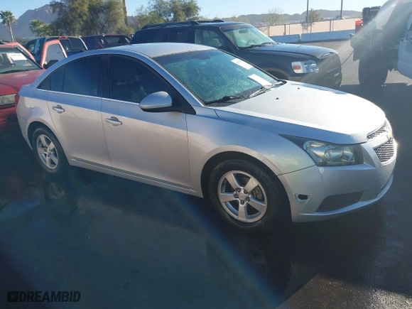 2011 Chevrolet Cruze LT w/2LT with VIN 1G1PG5S99B7148296, listed as a IAAI auction lot 41885813 with 126,655 mi miles. Bid and sale history available at carsss.com. Image 1.